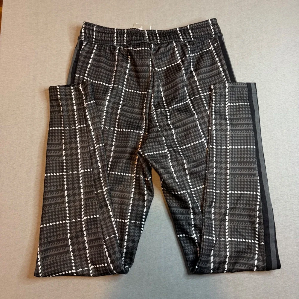 Adidas M Tiro Tartan Pants Grey Five Plaid Soccer Track Pants HF2236 Mens Small